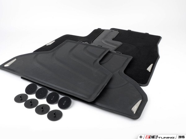 Genuine BMW - 51472347731KT - Carpeted Floor Mat Set - Black