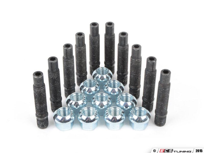 Assembled By ECS m12x1.5studkt2 Wheel Stud Conversion Kit M12x1.5