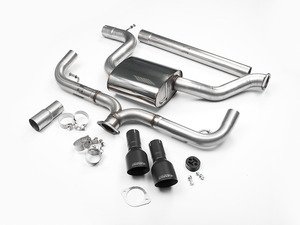 ES#2828275 - SSXVW272 - 3" Cat-Back Exhaust System - Non-Resonated - Get that Exhaust tone you've been looking for! Features 3" construction with 4" Matte Black "GT100" style tips. - Milltek Sport - Volkswagen