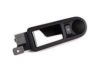 ES#338114 - 3B0839113BJ4J4 - Left Rear Interior Door Handle - Black/Aluminum - Replace your broken door handle - Genuine Volkswagen Audi - Volkswagen
