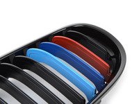 ES#2826978 - BM01-9002///-BK - Blackout Grille Set - Gloss Black Tri-Color - Add style and individuality to your BMW in minutes! - ECS - BMW
