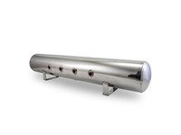 ES#2732076 - 12956 - 5 Gallon Aluminum Air Tank - Polished - (4) 3/8