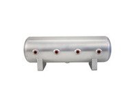 ES#2732120 - 11958 - 2.5 Gallon Aluminum Air Tank - Brushed - (4) 1/4