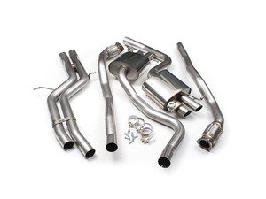 ES#2827453 - SSXAU335 - Cat-Back Exhaust System - Non-Resonated With Exhaust Valves - 2.37" stainless steel and retains OE exhaust tips - Milltek Sport - Audi