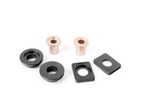 ES#2840885 - 003929ecs0104aKT - Solid Shifter Cable Bushing Upgrade Kit - Rectangle 8.5mm (F2B) - Round 8.0mm (S2s) - Tighten your shifter and stop missing shifts with ECS Billet and Bronze shifter bushings! - ECS - Audi Volkswagen