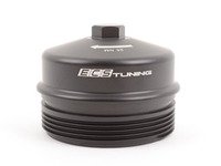 ES#2762321 - 003296ECS01 - Billet Aluminum Oil Filter Cap - Aluminum upgrade for OE plastic cap. No more damaged threads or rounded heads - plus a crisp design worth showing off. - ECS - BMW