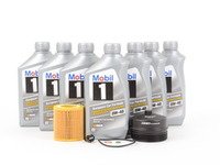 ES#2918837 - 11427566327KT4 - Mobil 1 Oil Change Kit / Inspection I - Includes seven quarts of Mobil 1 0w-40 synthetic engine oil, Mann oil filter and ECS magnetic drain plug for superior engine protection - plus ECS Billet Aluminum Oil Filter Cap to prevent damaged threads or rounded heads! - Assembled By ECS - BMW