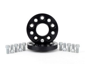 ES#2731059 - 40556654SW - DRA Series Trak Spacers - 20mm (1 Pair) Black - Get that stance that you've been craving with these new spacers - H&R - Audi Mercedes Benz Porsche