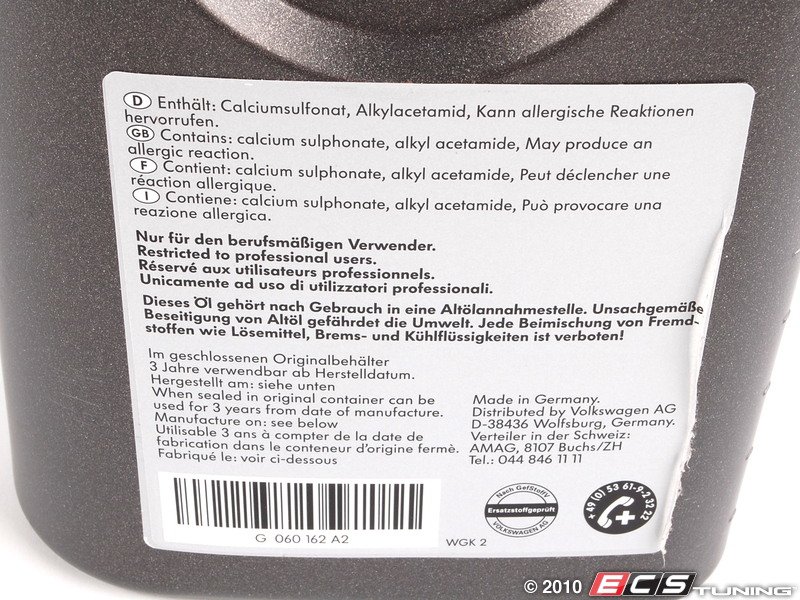 Genuine Volkswagen Audi G060162A2 Automatic Transmission Fluid 1