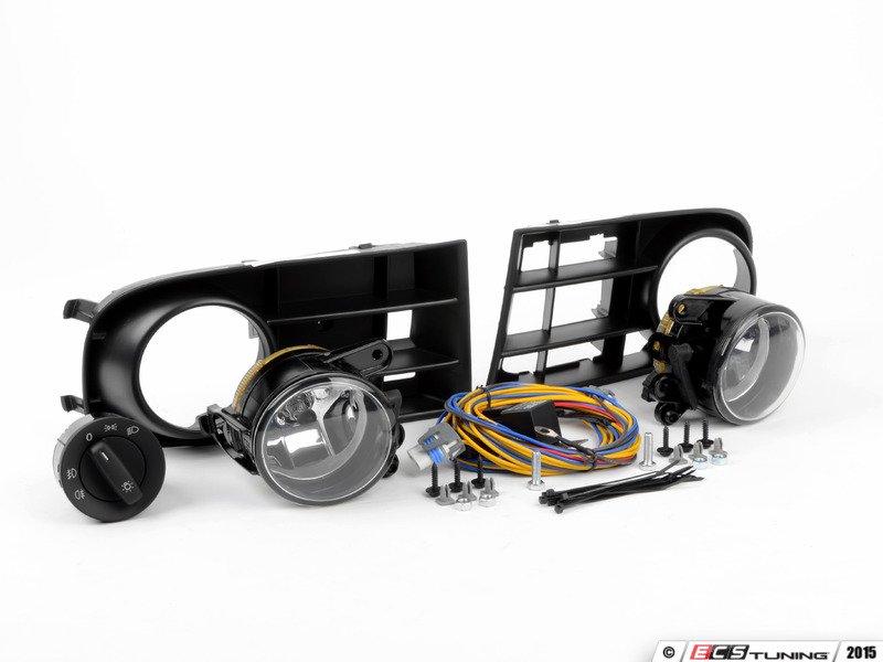 Assembled By ECS 1k0998009 Fog Light Conversion Kit 3 Bar Grille