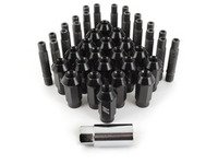 ES#2959711 - 001467ecsbkKT - Wheel Stud Conversion Kit - Full Set - ECS wheel studs with black Mishimoto Aluminum lug nuts! - Assembled By ECS - BMW