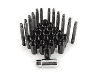 ES#2959734 - 001467ecsk2KT - Wheel Stud Conversion Kit - full Set - ECS wheel studs with black Mishimoto Aluminum lug nuts! - Assembled By ECS - BMW