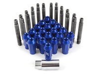 ES#2959733 - 001467ecsb2KT - Wheel Stud Conversion Kit - full Set - ECS wheel studs with blue Mishimoto Aluminum lug nuts! - Assembled By ECS - BMW