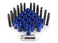 ES#2959742 - 001467ecsb3KT - Wheel Stud Conversion Kit - full set - ECS wheel studs with blue Mishimoto Aluminum lug nuts! - Assembled By ECS - BMW