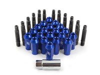 ES#2959710 - 001467ecsblKT - Wheel Stud Conversion Kit - Full Set - ECS wheel studs with blue Mishimoto Aluminum lug nuts! - Assembled By ECS - BMW