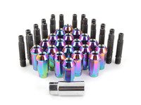 ES#2959708 - 001467ecsncKT - Wheel Stud Conversion Kit - Full Set - ECS wheel studs with neochrome Mishimoto Aluminum lug nuts! - Assembled By ECS - BMW
