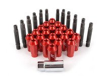 ES#2959740 - 001467ecsr3KT - Wheel Stud Conversion Kit - full set - ECS wheel studs with red Mishimoto Aluminum lug nuts! - Assembled By ECS - BMW
