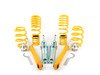 ES#2893857 - SMAI9009 - AK Street Coilover Suspension Kit - Fixed Damping - Height adjustable coilovers from 1.1" to 2.4" - FK - Audi