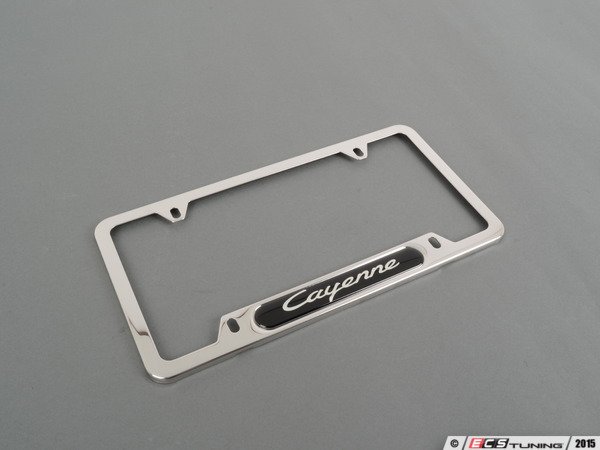 Genuine Porsche - PNA70203000 - Cayenne Logo License Plate Frame - (NO ...