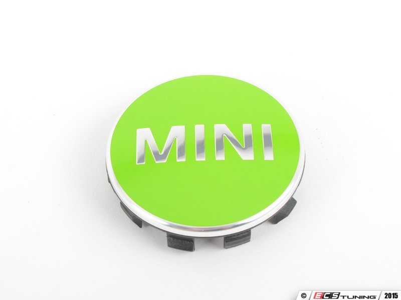Genuine MINI 36132354150 MINI Wheel Center Cap Green Set of Four