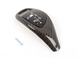 ES#2727553 - 61312350446 - Automatic Shift Knob Trim - Carbon Fiber - M Performance carbon fiber trim for your shift knob - Genuine BMW M Performance - BMW