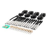 ES#2770408 - 0001587803KT2 - Ignition Service Kit - With Coil Packs - Includes Eight (8) Bosch Coil Packs, Sixteen (16) Bremi Ignition Coil Wires, And Sixteen (16) Bosch Spark Plugs - Assembled By ECS - Mercedes Benz