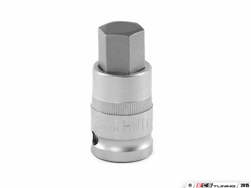 thumbnail image 2 of 1/2" Drive 17mm WAF Mercedes Wheel Nut Socket – C/E Class Deep Chrome Vanadium 2 of 3