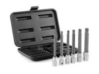 ES#9011 - s15-hbs1406t - Long Reach Triple Square Driver Set - 6 Pieces - Hard to find tools fit common German car fasteners - 1/2