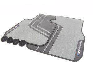 ES#2817881 - 51472407303 - M Performance Carpeted Floor Mats - Front - Textile floor mats with M Performance logo - Genuine BMW M Performance - BMW