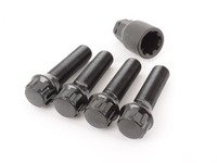 ES#2960671 - 003901ecs45b3 - Conical Seat Locking Wheel Bolt Kit - Black zinc coated wheel lock bolts for extra security on your wheels. M14x1.25x45mm - ECS - BMW MINI