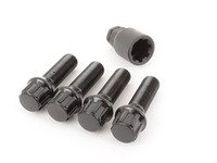 ES#2960670 - 003901ecs38b3 - Conical Seat Locking Wheel Bolt Kit - Black zinc coated wheel lock bolts for extra security on your wheels. M14x1.25x38mm - ECS - BMW MINI