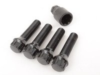 ES#2960675 - 003901ecs47b3 - Conical Seat Locking Wheel Bolt Kit - Black zinc coated wheel lock bolts for extra security on your wheels. M14x1.25x47mm - ECS - BMW MINI