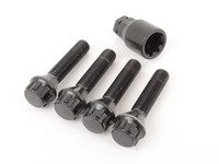 ES#2960667 - 003901ecs47BM - Conical Seat Locking Wheel Bolt Kit - Black zinc coated wheel lock bolts for extra security on your wheels. M12x1.5x47mm - ECS - BMW MINI