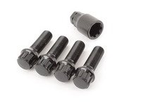 ES#2960669 - 003901ecs35b3 - Conical Seat Locking Wheel Bolt Kit - Black zinc coated wheel lock bolts for extra security on your wheels. M14x1.25x35mm - ECS - BMW MINI