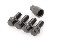 ES#2960668 - 003901ecs28B3 - Conical Seat Locking Wheel Bolt Kit - Black zinc coated wheel lock bolts for extra security on your wheels. M14x1.25x28mm - ECS - BMW MINI