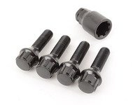ES#2960664 - 003901ecs35BM - Conical Seat Locking Wheel Bolt Kit - Black zinc coated wheel lock bolts for extra security on your wheels. M12x1.5x35mm - ECS - BMW MINI