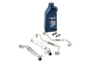 ES#3557348 - 11427563713KT2 - Turbo Oil Line Kit  - Replace leaking or damaged lines to ensure your turbos are well lubricated for long lasting life! - Assembled By ECS - BMW