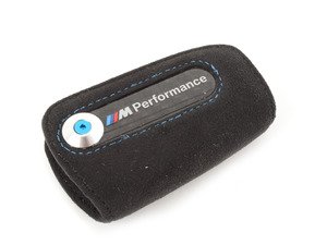 ES#2971218 - 82292355518 - M Performance Key Fob Case - Black alcantara case with carbon fiber inlay with M Performance - Genuine BMW M Performance - BMW