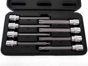 ES#2855961 - 012599SCH01A - 8 Pc. 3/8" Drive Schwaben Long Torx Socket set - Schwaben has put together a complete set of 3/8" drive long torx sockets. Includes sizes T25 thru T60. - Schwaben - Audi BMW Volkswagen Mercedes Benz MINI Porsche
