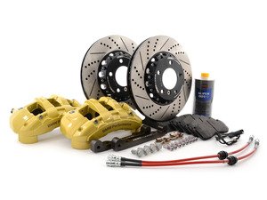 ES#2748524 - 341136462AKT - ECS 6-Piston Front Big Brake Kit (325X25) - Give your BMW incredible stopping power - featuring ECS 2-piece rotors - Assembled By ECS - BMW