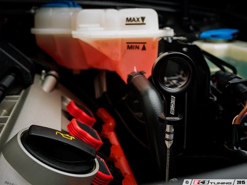 ECS 009352ECS0102 Billet Engine Oil Dipstick Black anodized