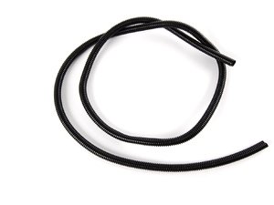 ES#1899365 - 7840k82 - Split Wire Loom, 3/8" Diameter, 5' Length - Black - Protect, organize, and dress up your engine bay with convoluted tubing! - ECS - Audi BMW Volkswagen Mercedes Benz MINI Porsche