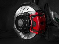 ES#2992846 - 009901ECS01KT - Rear Cross-Drilled & Slotted 2-Piece Brake Rotors - Pair (282x12) - Direct bolt-on replacement - Save 12% of unsprung weight for enhanced performance! OE#1K0615601AD - ECS - Audi Volkswagen