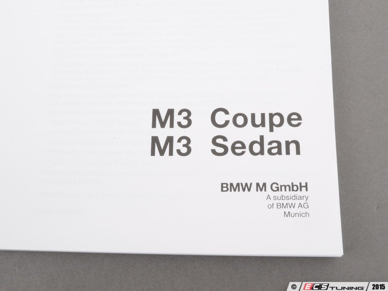 1997 Bmw m3 owner manual #3