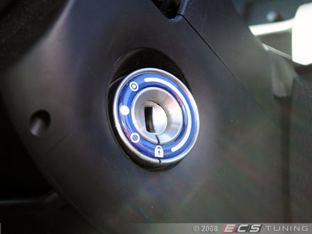 ES#1892498 - BZ-T004 - Ignition Key Bezel - Dark Blue - Add a look of distinction in seconds! - Maniacs - Audi Volkswagen