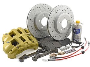 ES#2999151 - 341136466KT - ECS 6-Piston Front Big Brake Kit (325x25) - Give your BMW incredible stopping power - featuring 1-piece cross-drilled and slotted ECS GEOMET coated rotors. - Assembled By ECS - BMW