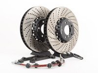 ES#2992041 - 003899ECS01KT2 - Front Brembo 19z 6-piston Big Brake Conversion Kit (380x38mm) - ECS-engineered brackets, rotors, and lines allow conversion to six-piston Porsche calipers (sold separately) - ECS - BMW
