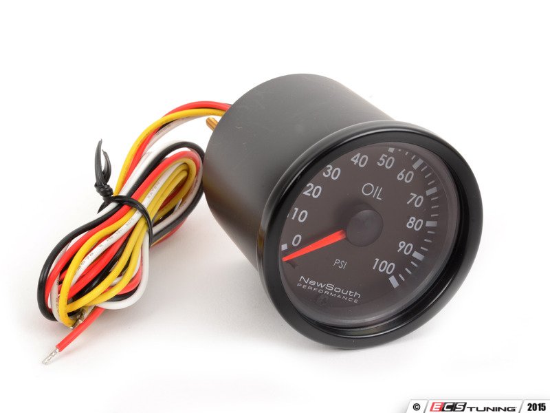 New South Performance GAU010 52mm Oil Pressure Gauge Kit 0100psi