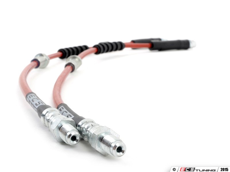 ECS 010025ecs02aKT ExactFit Stainless Steel Brake Lines Complete Kit