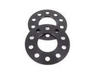 ES#2731320 - 1055665SW - DR Series Trak Spacers - 5mm (1 Pair) Black - Get that stance that you've been craving with these new spacers - H&R - Audi Mercedes Benz